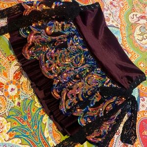 Lux Muse x Disco Lemonade radiant ruffle skirt